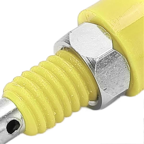 10 stk. 2 mm Banan Hun Jack Stik Adapter Panel Mini Bindingsstolpe til Elektronisk Instrument Gul