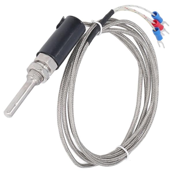 Temperatursensor Vanntett Pt100 Termistor Temperaturprobe med Skjermet Ledning WZPT?10