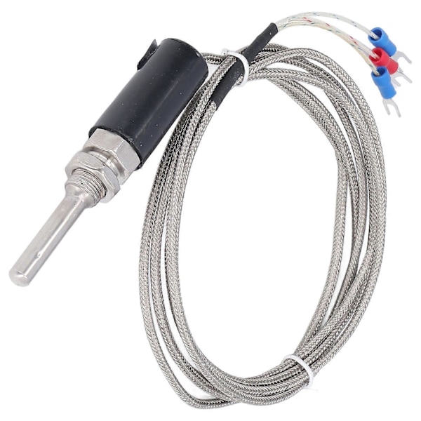 Temperatursensor Vattentät Pt100 Termistor Temperaturprob med Skärmad Kabel WZPT?10