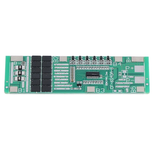 6S 40A Litiumbatteri Skyddskort BMS Battericellsskyddskort Solcellsbelysning med Balansering