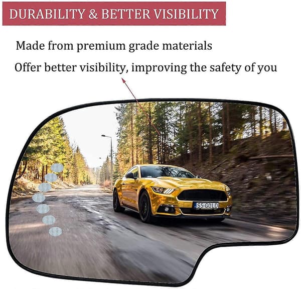 Side Oppvarmet Speilglass for Escalade for for 88944391 Venstre