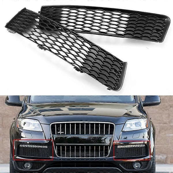 Bil Par Front Støtfanger Øvre Tåkelys Lampe Grill Honeycomb For- 2010-2015