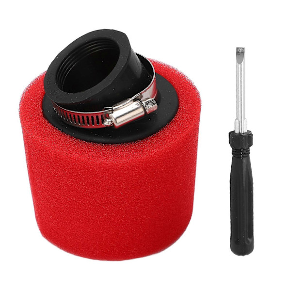 38mm Vinklet Skum Luftfilter Gummi Cylindrisk Ridsefast Luftrenser til ATV Quad Bike Scooter Motocross