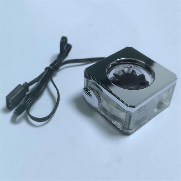 Vandkøling Flow Meter RGB Vand Flow Meter G1/4inch Flow Meter System til PC Gaming Vandkøling Bygning Sort