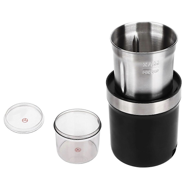120g Kaffekvern Transparent Finmaling Elektrisk Kaffekvern 60Hz Rustfritt Stål Bønnekvern