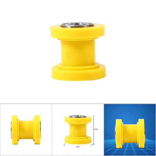 10mm Ketjunohjainrulla, Maastopyörä, Minipyörä, Keltainen