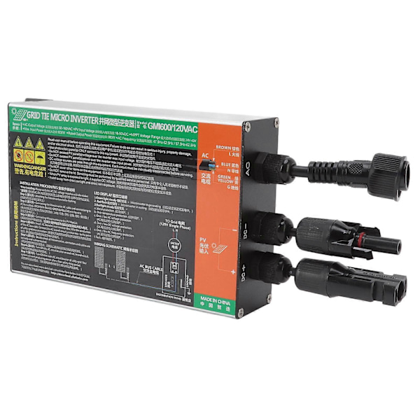 Solar Micro Inverter Aluminiumlegering DC til AC Netforbundet Micro Inverter til Solcellesystem AC