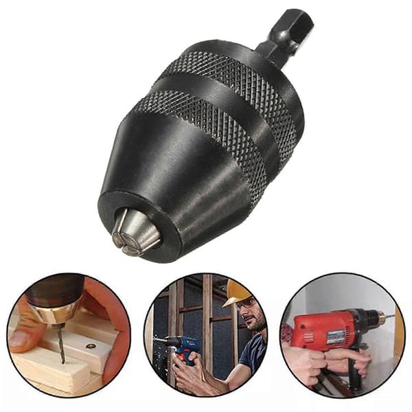 1/4 Hex Skaft Snabbväxling Multi Chuck Adapter Borr Multiverktyg QinHai