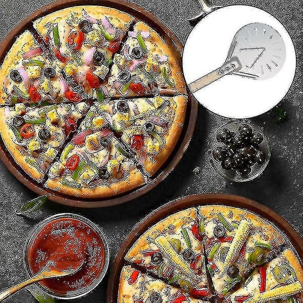 Perforert Pizzaspade 7/8/9\" Pizza Vendespade For Hjemmelaget Pizza Brødbakere Hy