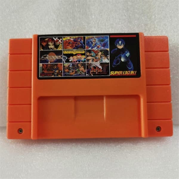 Super 130 i 1 Spil Spilkort med Gemmefunktion til SNES