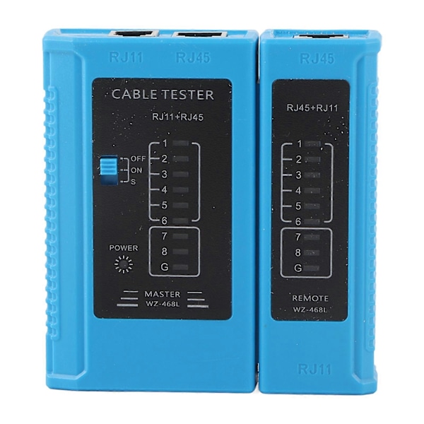 RJ45 og RJ11 Nettverkskabeltester Ethernet LAN Nettverk Testverktøy