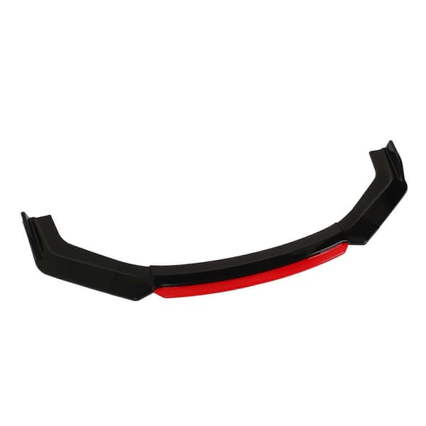 6 STK Frontfangerleppe Separator Med Rød Frontleppe Blank Svart Fangerleppe Diffuser Splitter Universal For Accord Civic