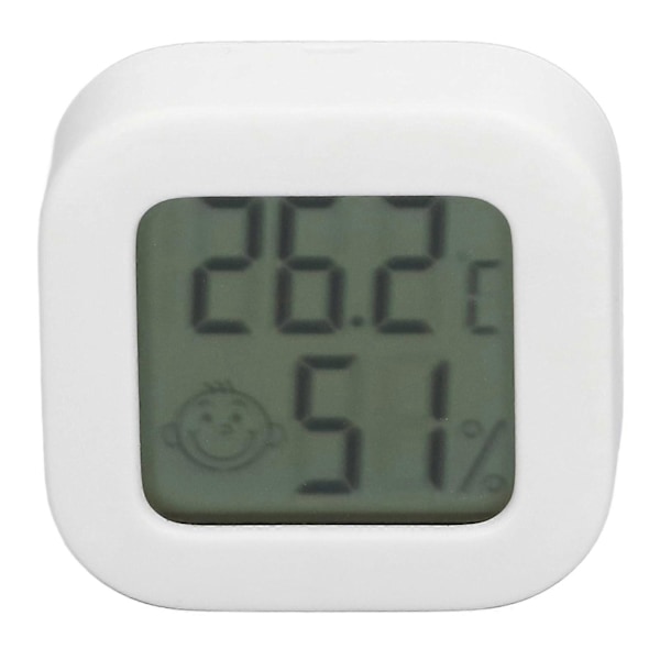 Termometer Hygrometer Temperaturmåler LCD Digital Display med Indbygget Batteri