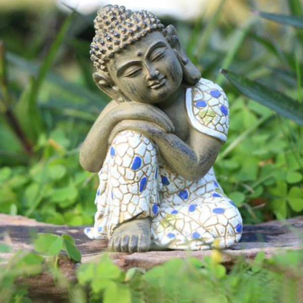 Sovende Buddha Hagedekorasjon Hagedekorasjon Statue Hagedekorasjon-yu