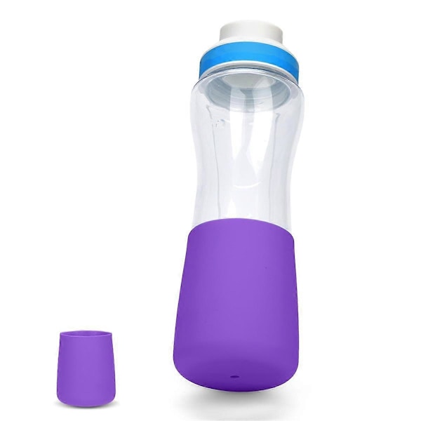 2 st Vattenflaskbottenhylsa för Cirkul 22OZ Flaska, Silikon Flaskskydd Vattenflaska Skyddande Lila