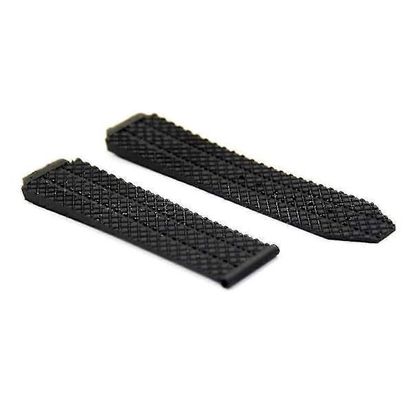 24mm Silikone Rem Plastik Sort Urrem Til Hublot