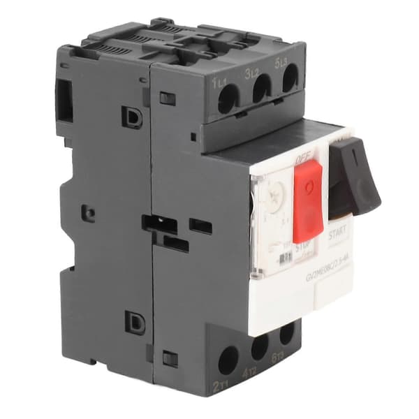 Elektrisk Strömbrytare Motor Start Stopp Skyddsbrytare 35mm Skena Montering 2.5?4A