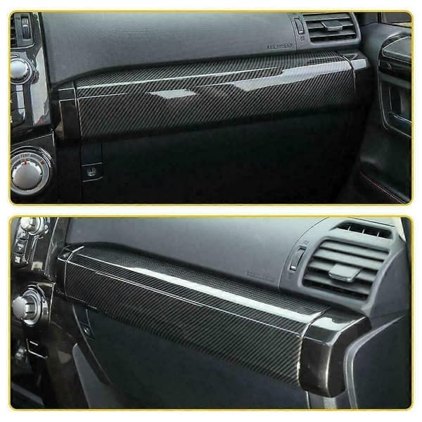 Til 4Runner 2010-2021 Kulfiber Co-Pilot Instrumentbræt Midterkonsol Stribe Panel Dækbeklædning
