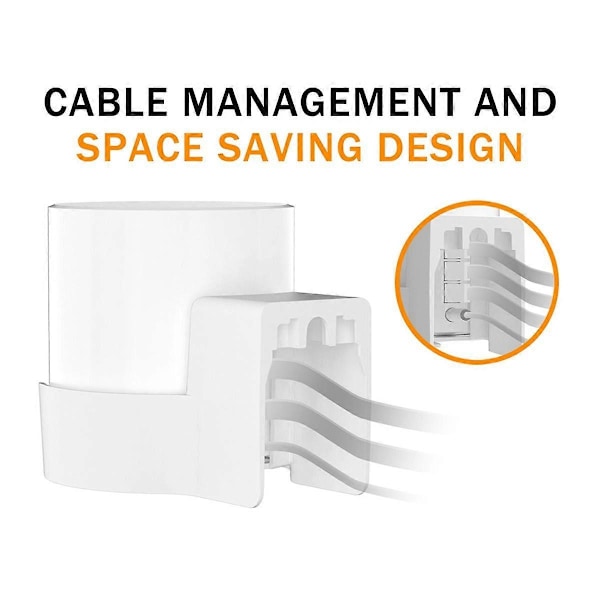 Väggfäste för Deco X20 X60 X50 X55 WiFi 6 Väggfäste med Kabelorganiserare Hem Mesh WiFi System 2st