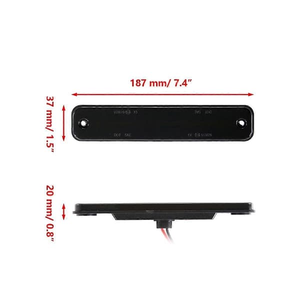 4 STK Røget Skal Bil Front Bag LED Sidemarkeringslys til H2 2003-2009 Dobbelt Række Lys