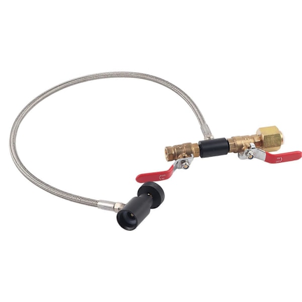 CGA-320 CO2 Sylinder Påfyllingsadapter med Slange For Fylling av Soda Tank 24 uten Måler
