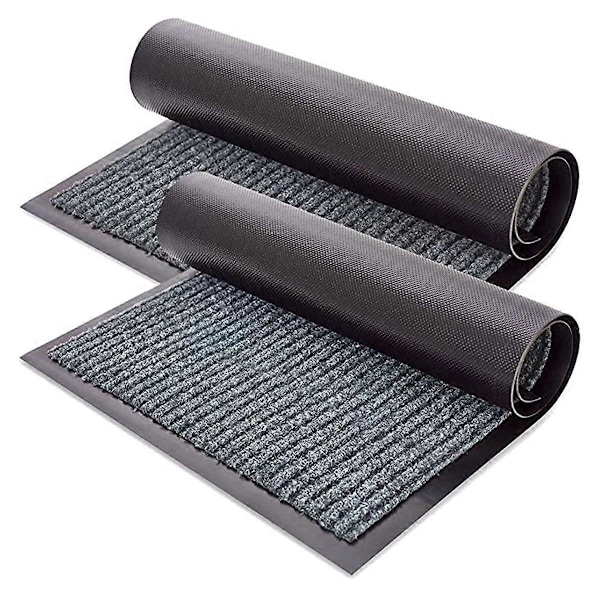 PVC Kaksoisraita Ovi Liukuestematto Imukykyinen Jalkamatto Hotellin Ovimatto Pohjamatto Ovimatto 50x80cm