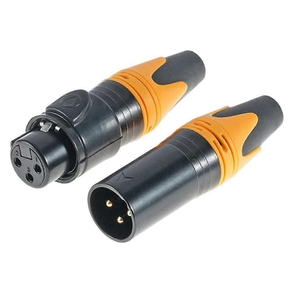3-pins Vanntett XLR Mikrofon Audio Plugg XLR Balansert Hode Hunn Gjenget Hode, D