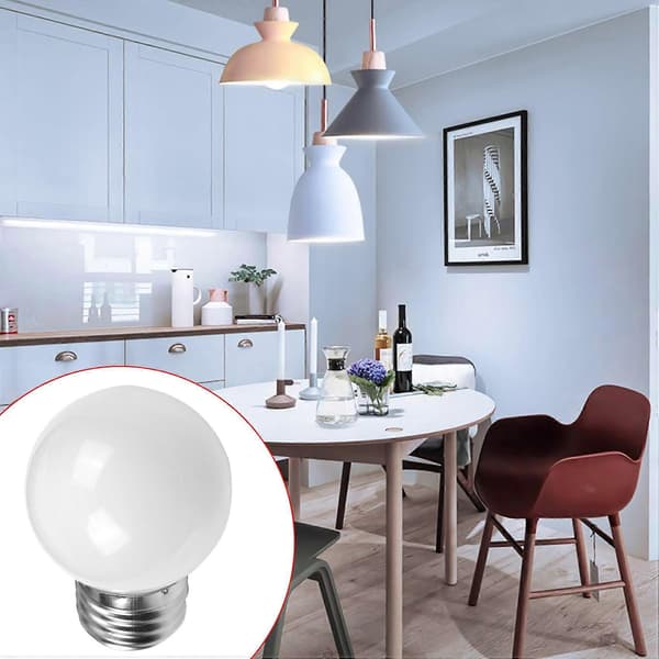 5 stk. E27 0.5W AC220V Hvit Glødelampe Pære Dekorlampe