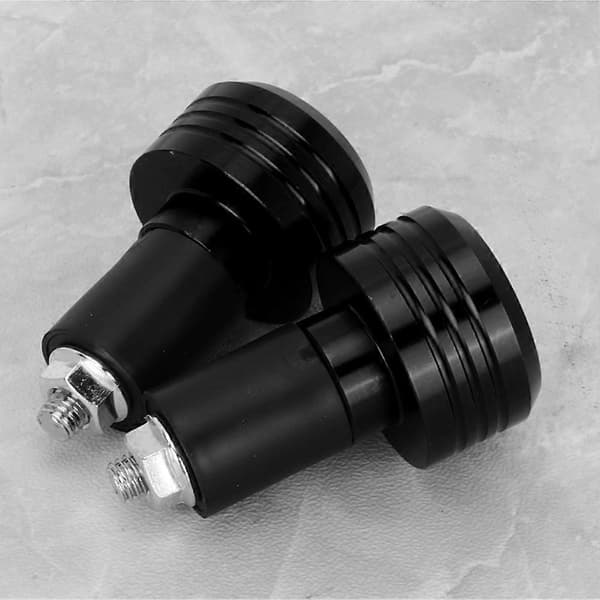 Motorcykel Styrgreb Endestykker Aluminium Propper Moto Slider Tilbehør (Sort)
