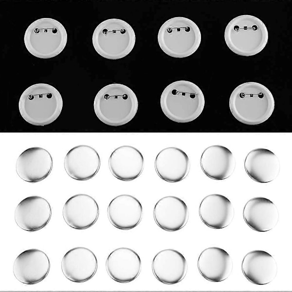 1000 st 58mm DIY Blank Knappnålsbricka Delar Förbrukningsvaror för Pro Knappmaskin