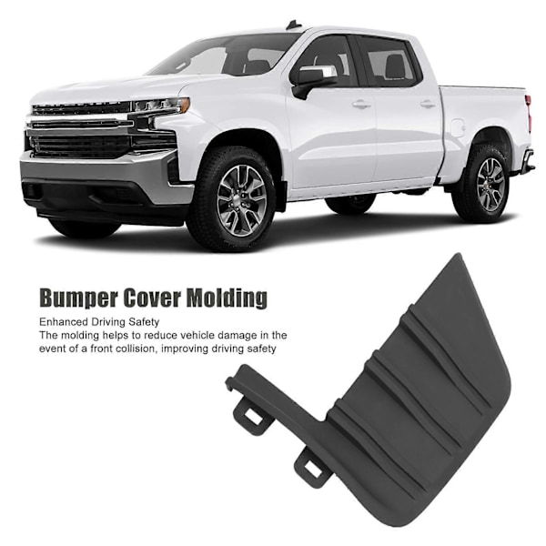 Främre Stötfångarskydd List Skydd Mot Kollision Ersättning för Chevy Silverado 1500 2019 till 2021 Höger Fram 84588811