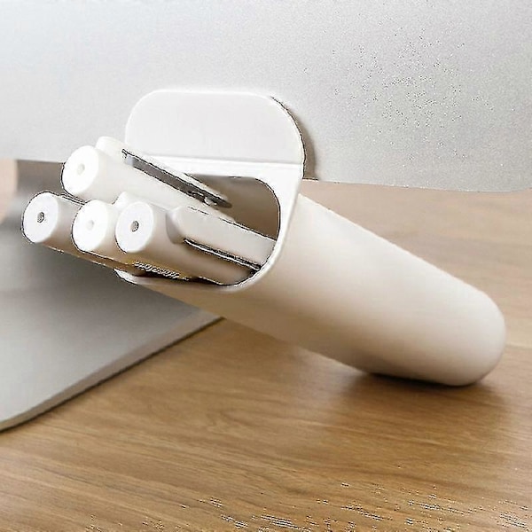 2 stk. Kreative Påsættelige PC Skærm Pen Holder Skrivebord Opbevaringsbokse Skrivebord Pen Blyant Organizer Kontor Opbevaring Skole Papirholdere Qyroadwolf