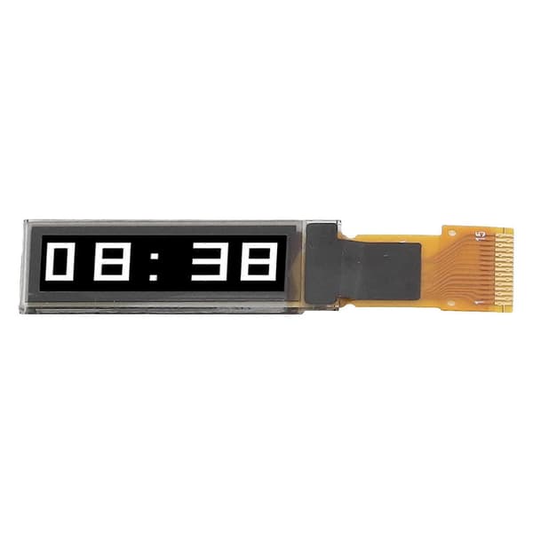 4 stk. 0,91in Display Skærm Organisk Lysdiode SPI Interface 15PIN Display Modul Hvid