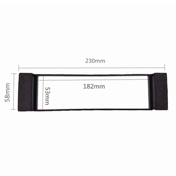2 kpl Fascia 1 Din kehys A3 8L A6 4B Seat Toledo Scudo Stereo Facia -levylle kojelaudan CD-trimmin radion suojus