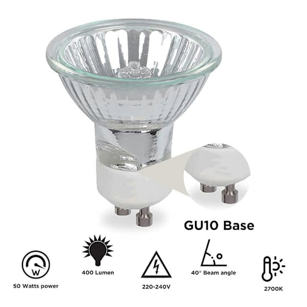 LED Lampa Dimbar 400 Lumen 40-Graders Ljusvinkel Flimmerfri GU10 Bas LED Halogenlampa Infälld Spårbelysning Hemtillbehör