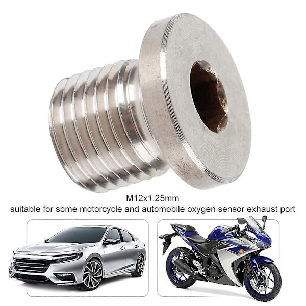 M12 1.25mm Happi O2 Lambda-anturin Sulkutulppa Moottoripyörät Autot Lisävaruste