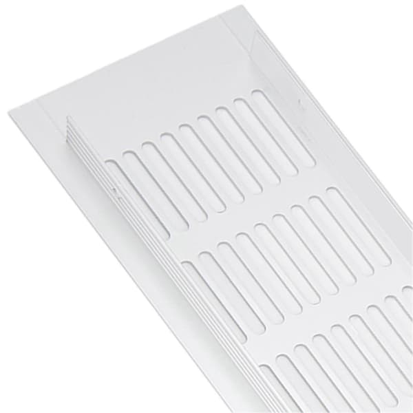 2 stk. Luftventilationsgitter Aluminiumlegering Rektangulær Ventilationsplade til Skab Skoskab Garderobe 80x600mm