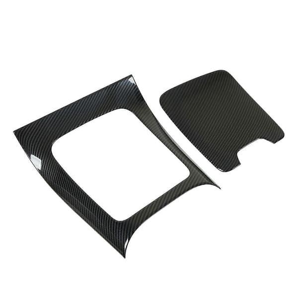 Växellåda Trim Panel Mittkonsol Skydd Kolfiberstil Ersättning för Mercedes?Benz C?class W206