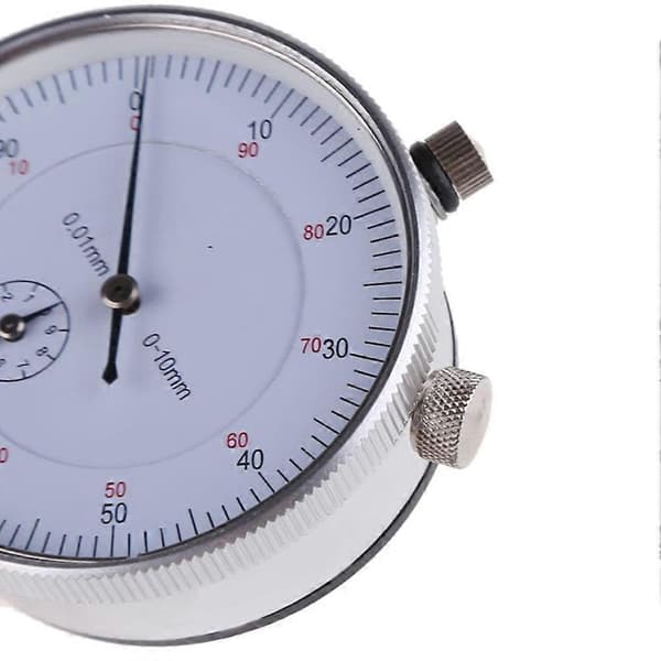 Dial Indikator Måler 0mm - 10mm Meter Presis 0.01 Oppløsning Konsentriskhetstest
