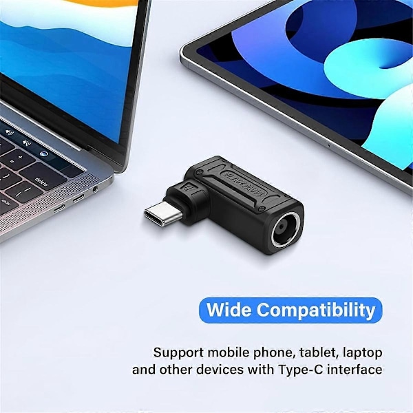 PD 140W DC til Type C Strøm Opladningsadapter DC Hun Input til USB C Han Stik til Telefon, Tablet, Laptop (B)