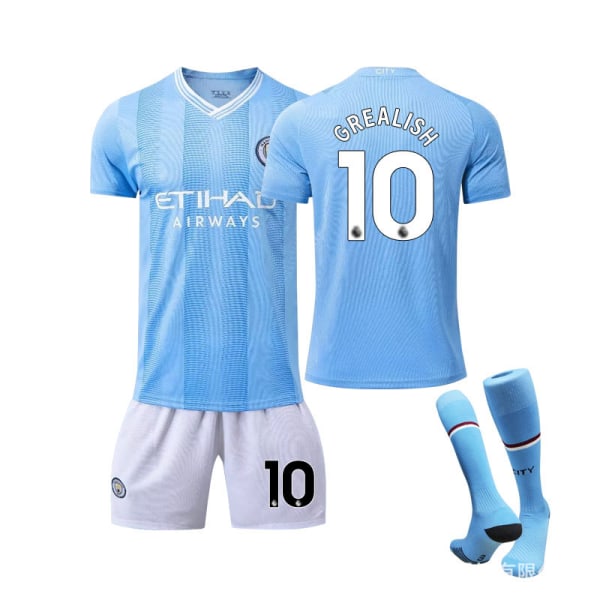 23-24 Manchester City Home GREALISH #10 Träningströja M