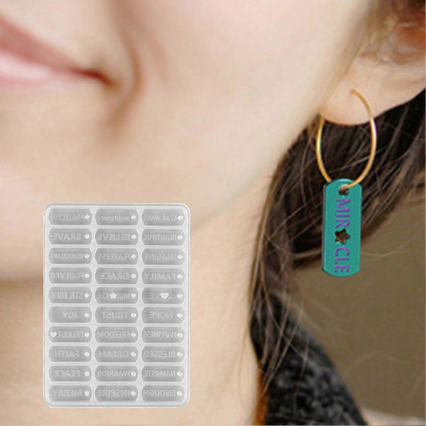Epoxy Form Non-Stick Let Afstøbt Silikone Robust DIY Inspirerende Støbeform til Gave