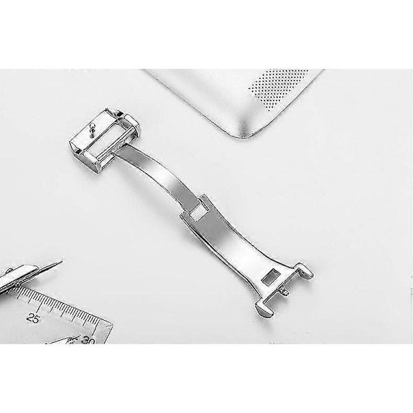 18 mm:n kellon rannekkeen taittolukko IWC-kellon lisävarusteille, rannekkeen lukko Silver