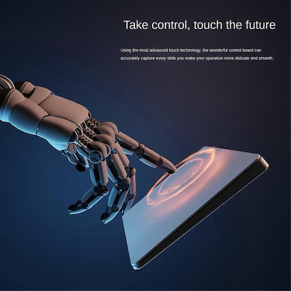 Bluetooth Touchpad Multi-Funktions Gestus Trackpad Genopladelig Trådløs Touchpad til Laptop IOS, Hvid