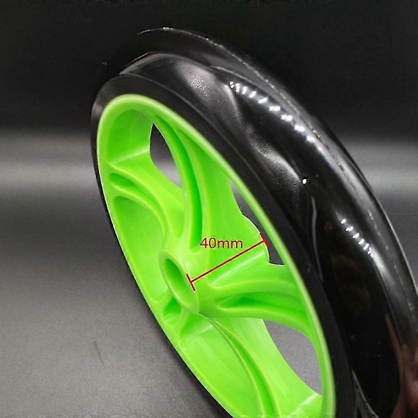2 Stycken Scooterhjul 200 Mm Pu Material Hjul Tjocklek 30 Mm Abec-7 Lager, röd