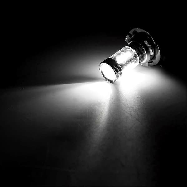 2 stk./1 par hvite 80W H15 LED-pærer billys lampe frontlykter - Yvan