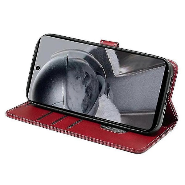 Telefoncover til HMD Pulse Læderetuier Red
