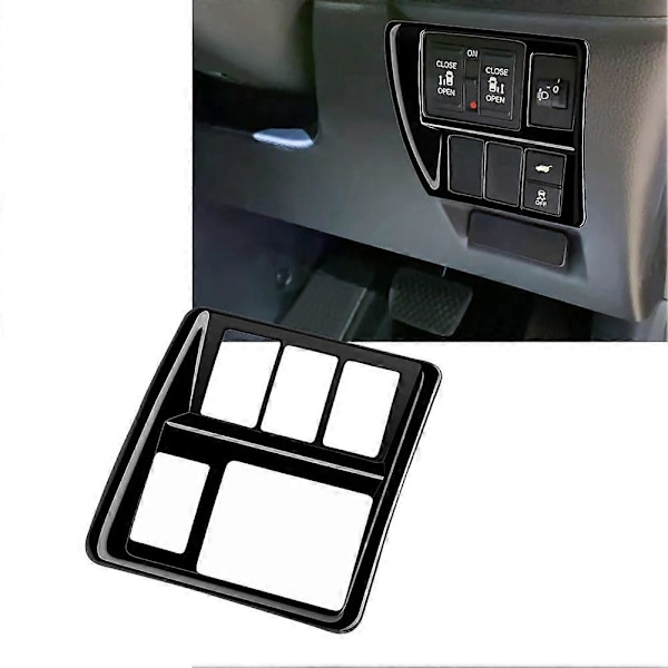 Bil Multifunktionel Knap Trim Ramme til STEPWGN RP8 Interiør Tilbehør RHD Gloss Sort