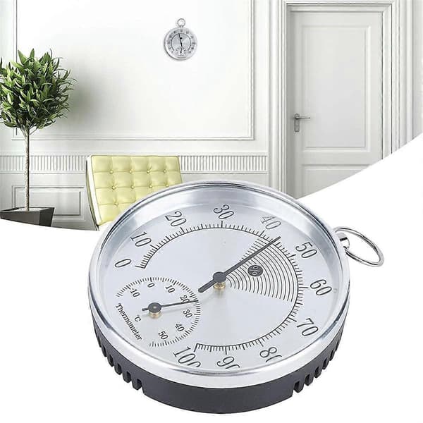 Analog Termometer Hygrometer för Inomhus och Utomhusbruk Temperatur Luftfuktighetsmätare HT9100