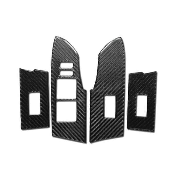 Karbonfiber Innvendig Vindusbryter Panel Deksel Trim for 2014-2018